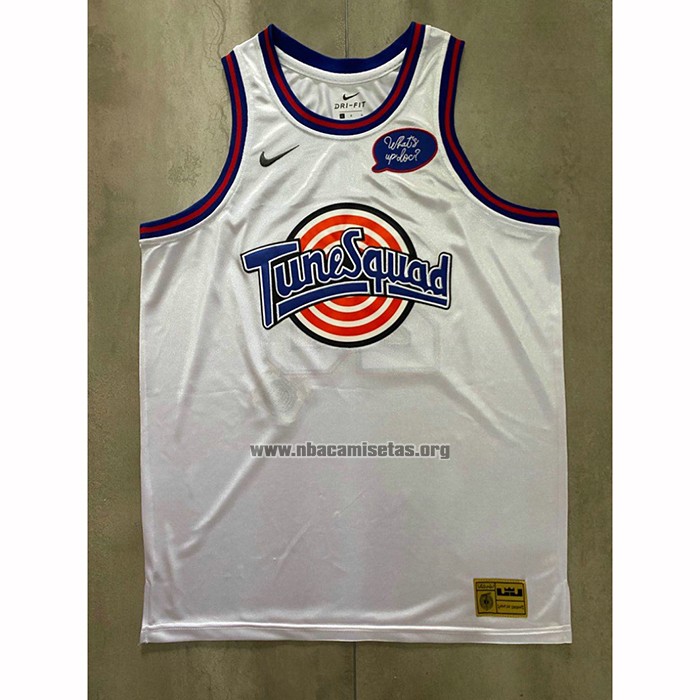 Camiseta Tune Squad Lebron James NO 23 Blanco